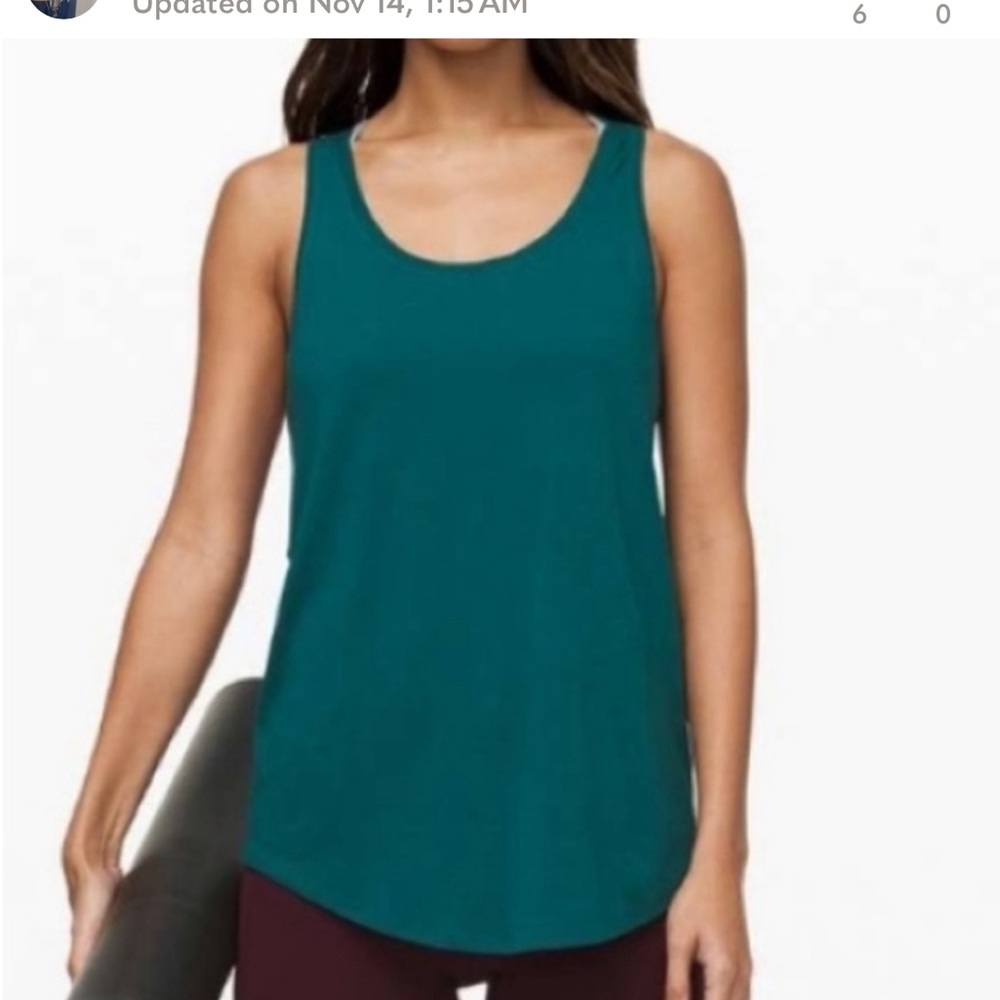 Lululemon Love tank size 4 green